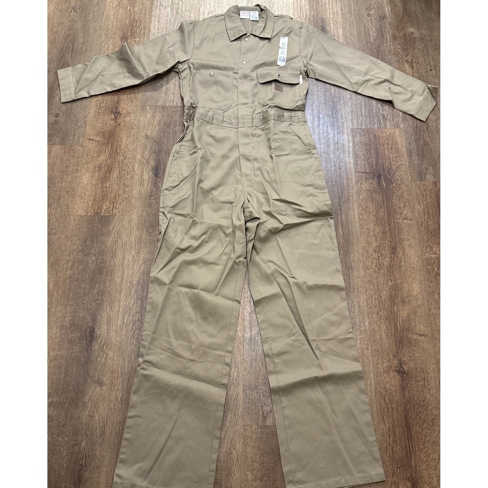Rasco FR Flame Resistant Coveralls Mens 40x34 KHAKI New Longsleeve